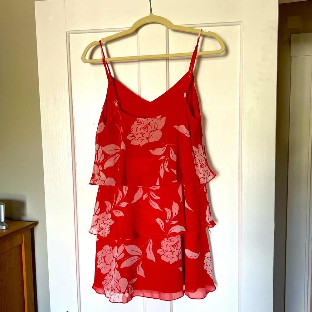 Show Me Your Mumu Suarez Ruffle Dress - Red Floral - Small - Picture 3 of 4